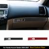 For Honda Accord Sedan 2003-2007 Carbon Fiber Car Accessories Copilot Storage Box Strip Panel Interior Cover Trim Sticker