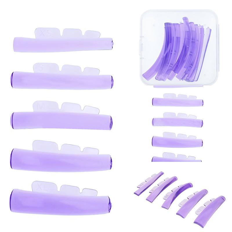 5 Paare/Box Selbstklebende Silikon Wimperndauerwelle Stäbe Wimpernlifting Laminierungspad 3D Wimpernverlängerung Lockenwickler Zubehör Werkzeuge