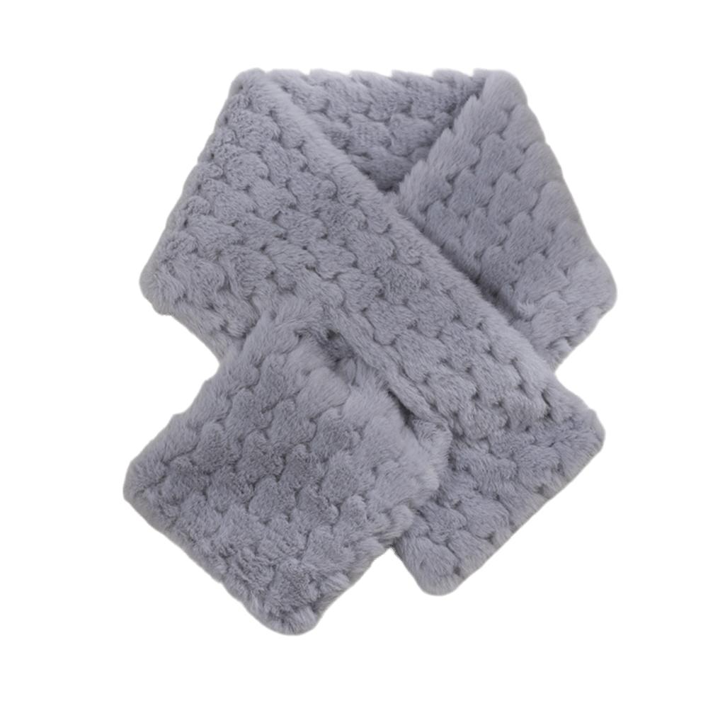 Thickened Cross Scarf Cold-proof Knitted Neckerchief Elegant Neck Collar  Outdoor