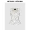 Women's Retro Polka Dot Sleeveless Blouse