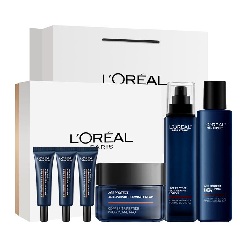 Loreal Paris Face Skin Care LOreal Youth Muscle Source Moisturizing Cream Eye Cream Combination-Youth Muscle Source Lightening Wrinkle 6-piece Set