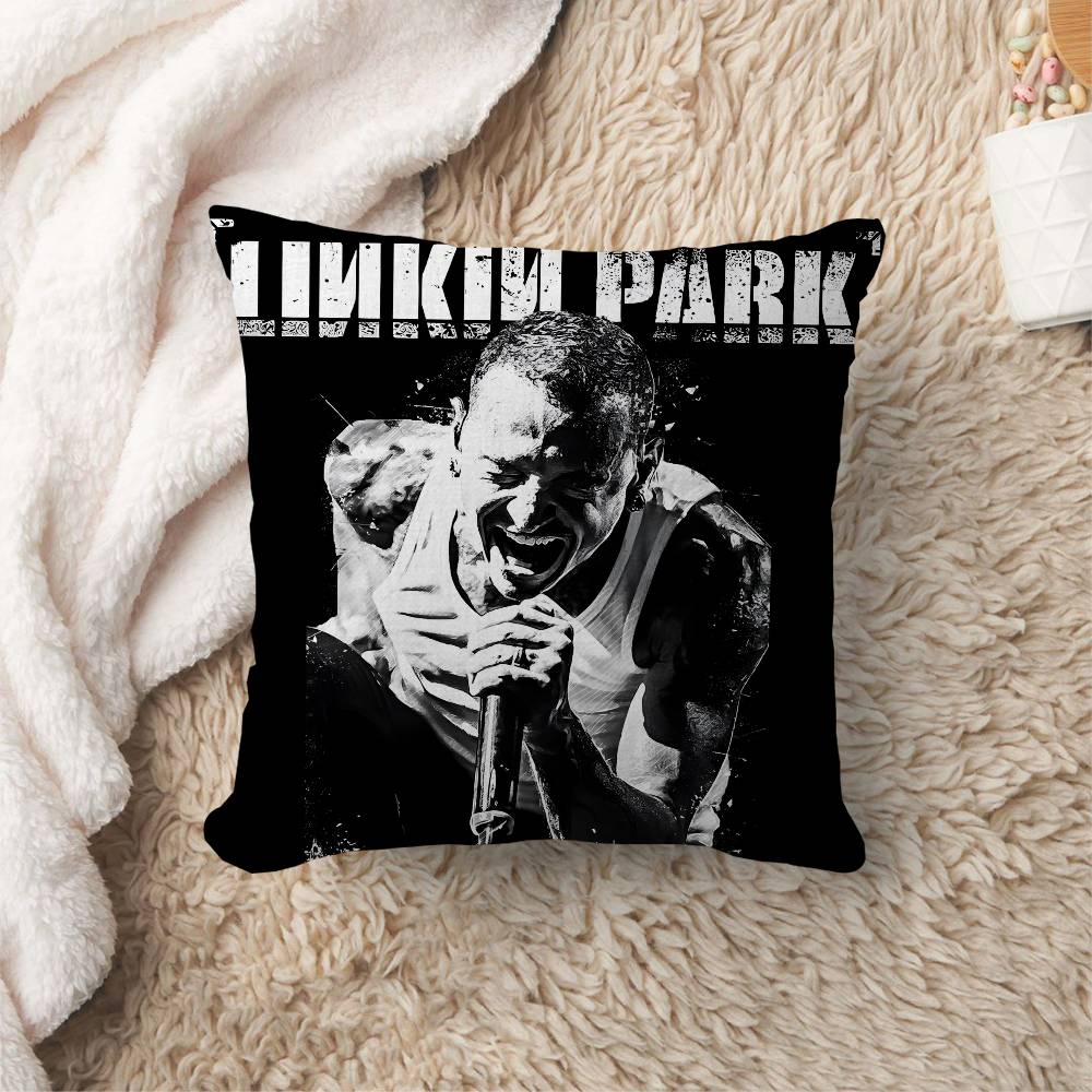 

Band LLinkin PPark Personalized Pillow Dust Cover Bedroom Kids Party Decoration Pillowcase Birthday Children Gift 30x30 cm