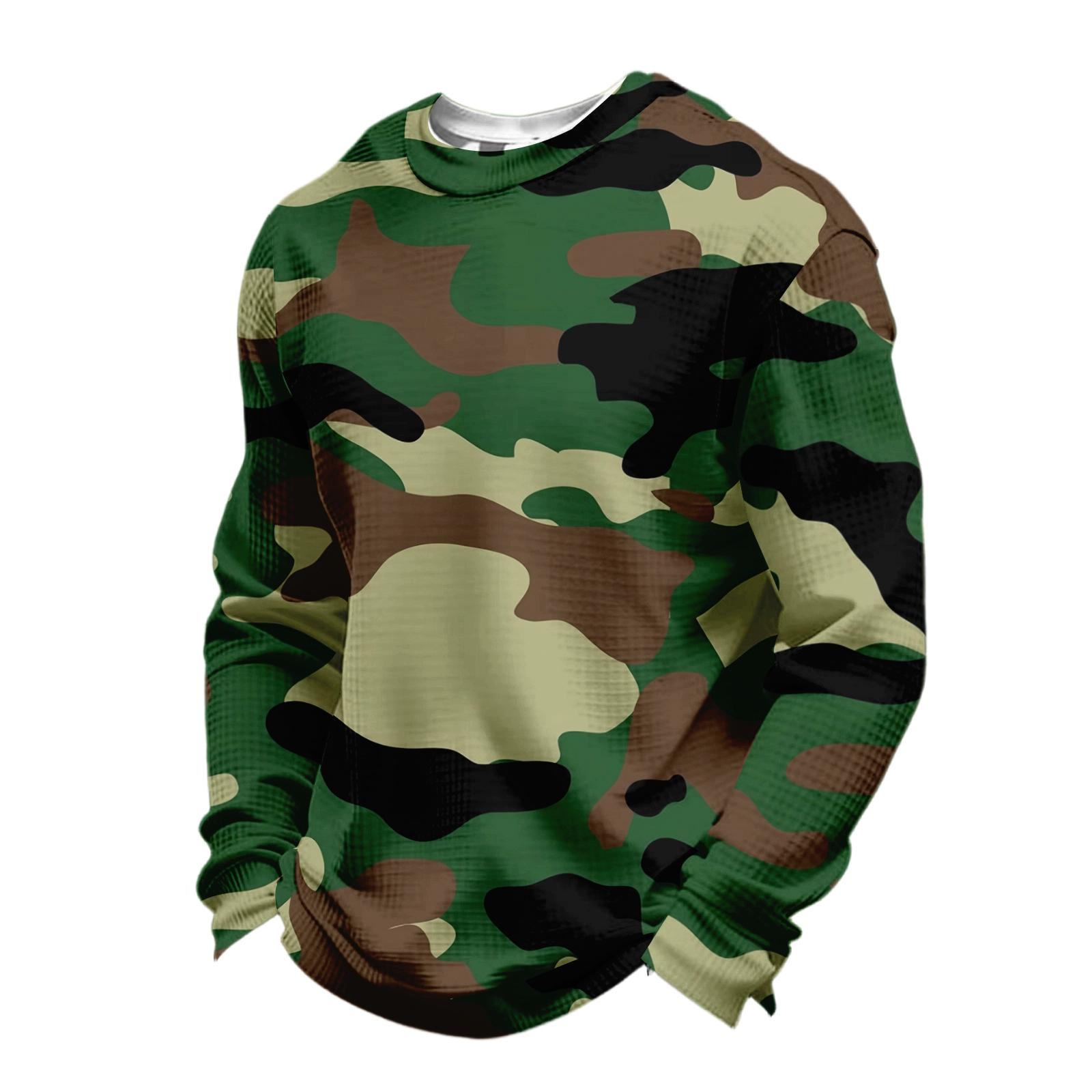

Men s Casual Long,sleeved Digital Printing Top, Men s Round,neck Long,sleeved Top XXXL