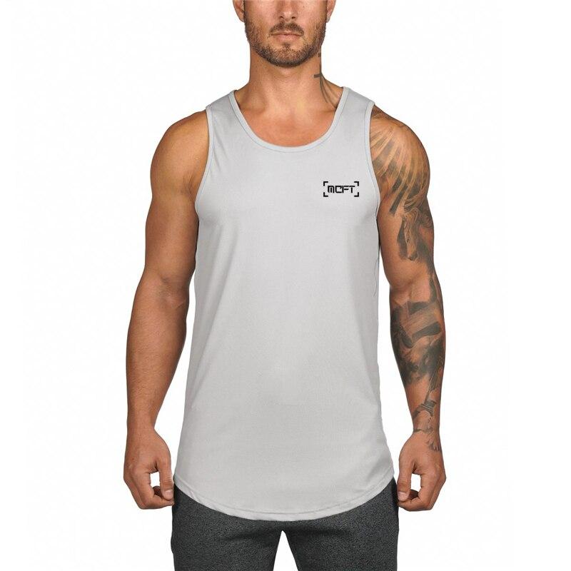 Muscleguys Summer Quick-drying T-shirt Fitness Vest Men's Running Marathon Sportswear Sleeveless Training Clothes Muscle Breathable Tanktop