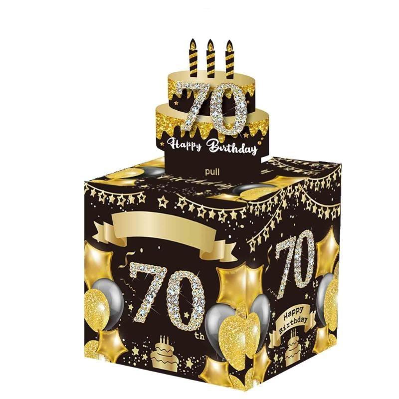 652F Kreative Geldgeschenkbox mit transparenten Beuteln für jede Altersgruppe, Partyzubehör für Geburtstage