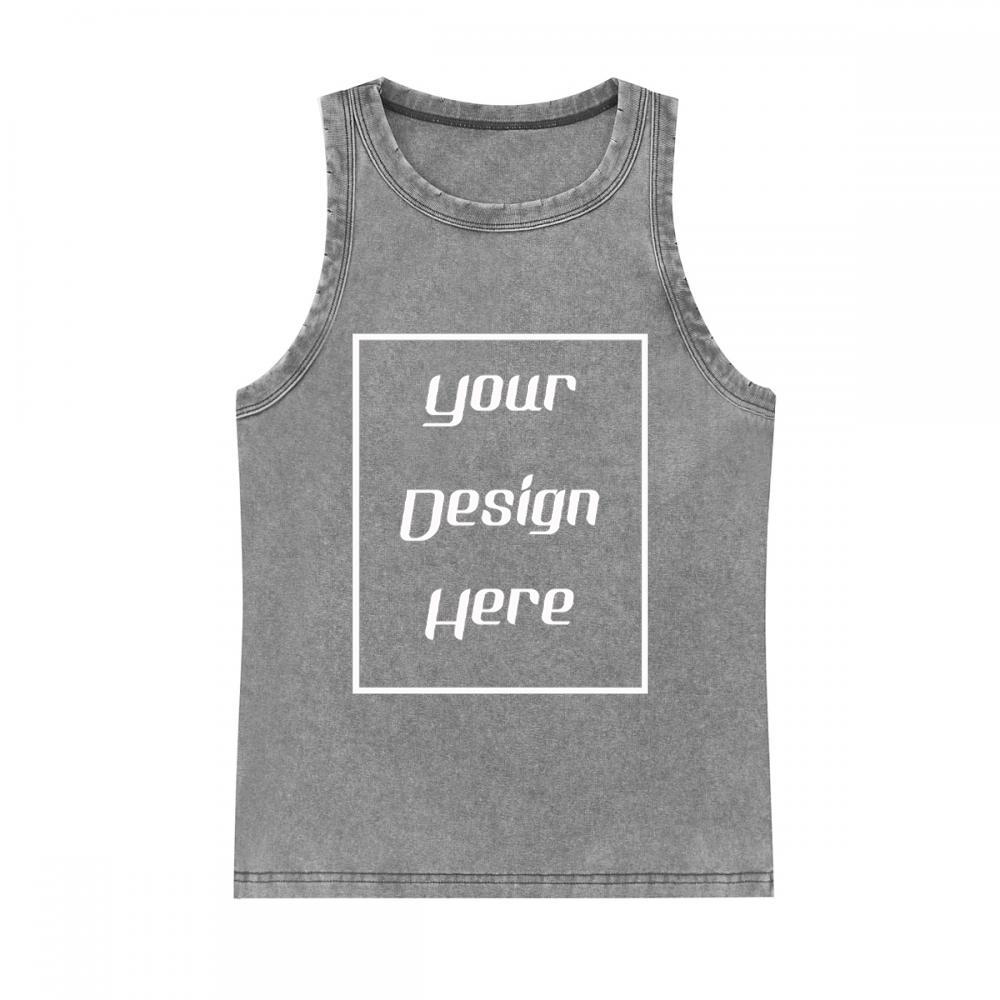 

100% Хлопок Женский Ретро Жилет Индивидуальный Принт Короткий Приталенный Майки Повседневный Без Рукавов Горячие Девушки Майки One Size