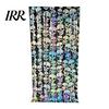 Halloween Background Skull Foil Fringe Curtain, Iridescent Disposable Tablecloth, Tinsel Curtain Table Cover Backdrop for Holiday Party Decoration