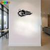 Bald Eagle American Flag Metal Wall Art Iron Sculpture Gift for New Year Independence Day