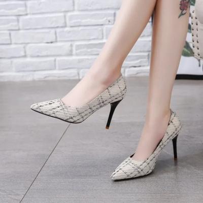 Xiaoxiangfeng Professional High Heels 2024 Spring and Autumn Commuter Single Shoes Sexy Pointed Shallow Mouth High Heels Luxury