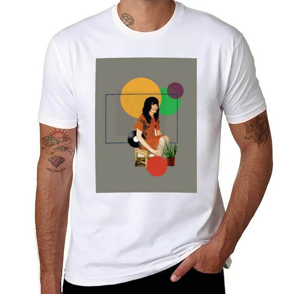 Bjork Collage Tshirt Simple Line Art Print Tee