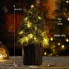 Décoration de Noël en rotin: Couronne, Guirlande, Ornements d'Arbre et Décorations de Porte