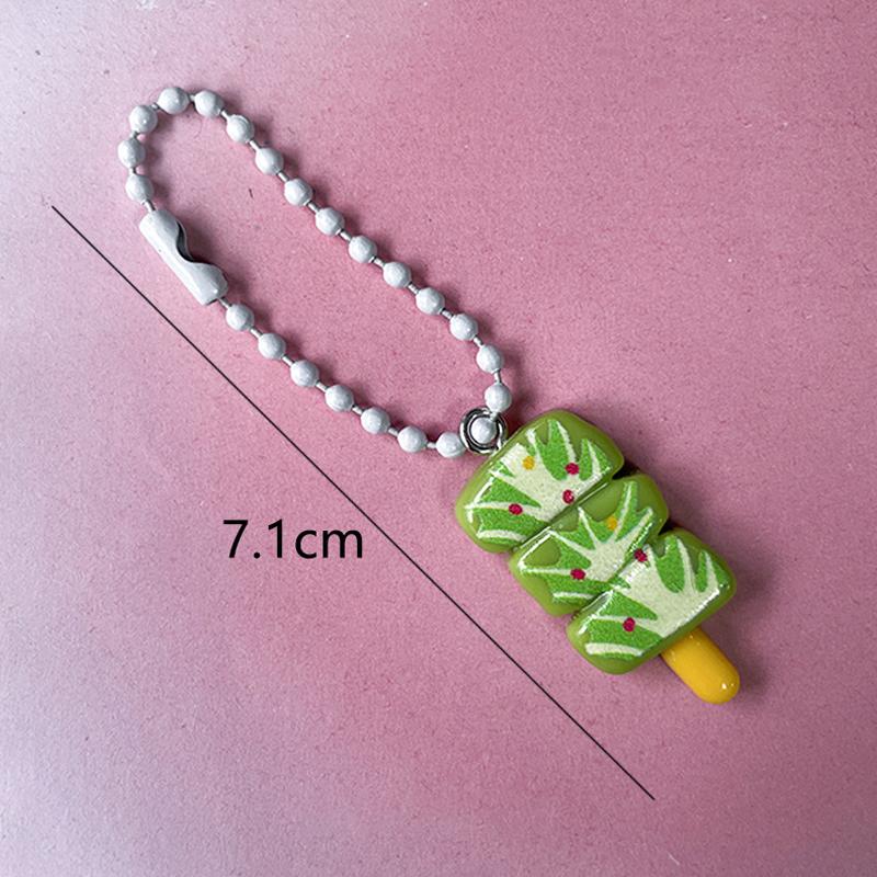 

Funny Barbecue Keychain Creative Simulation Food Keyring Mini Meat Skewer Model Pendant Bag Hanging Ornament Gifts