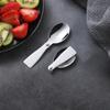 Portable Foldable Spoon Silver Stainless Steel Picnic Camping Folding Spoon For Outdoor Hiking Travel Tableware Kitchen Supplies