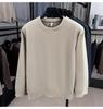 Men's Winter Warm Velvet Knit Pullover Sweater - Solid Color, Round Neck, Versatile Layer
