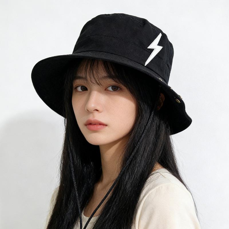 

Bucket hat women s summer sunshade wide brim sunscreen basin hat outdoor leisure mountaineering camping sunscreen hat M（56-58cm）