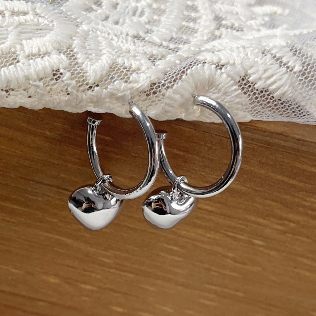 Xiaomi BF CLUB 925 Sterling Silver Earrings For Women Trendy Simple Heart Tassel Earring Jewelry Prevent Allergy Party Accessories