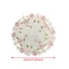 Rose Flower Embroidery Placemat Coaster Cup Pad Table Place Mat Craft Kitchen