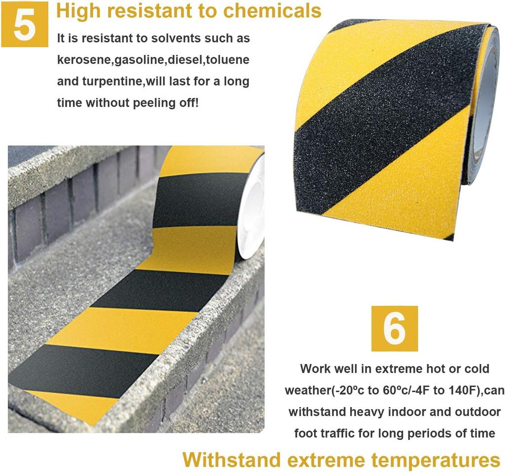 Anti Slip Traction Tape Non-slip Tape for Stairs, FloorsAnti-slip Tape For Street, Anti-Slip Stickers For Seniors Tread Step