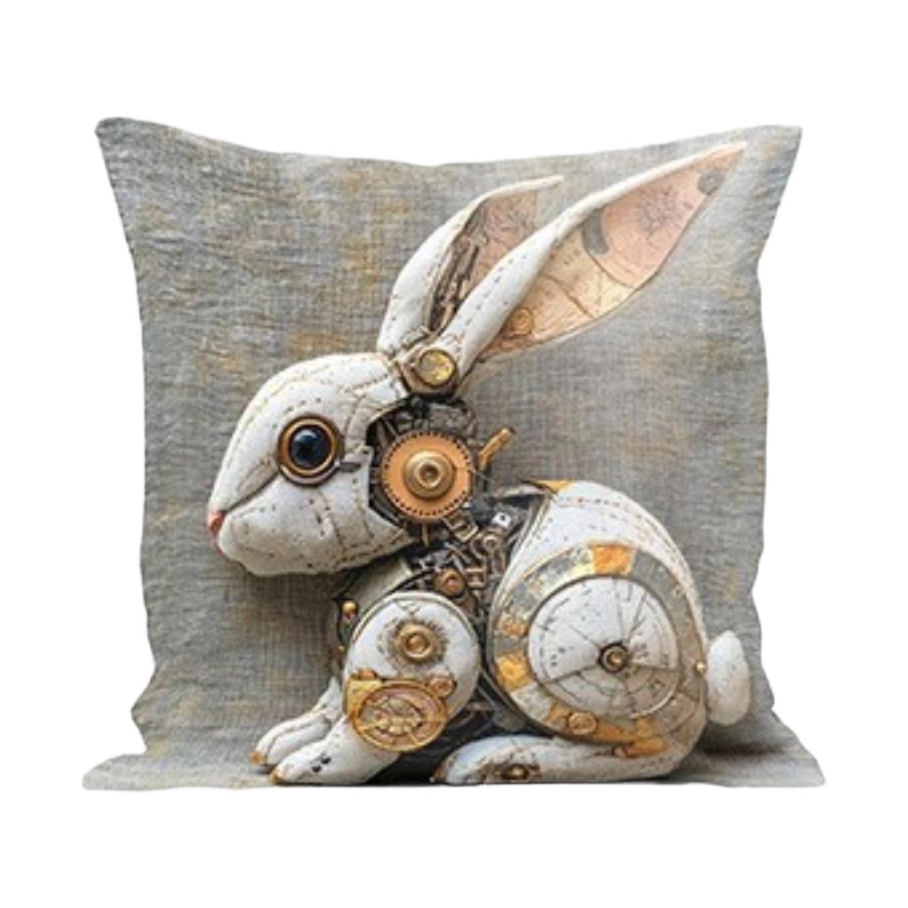 Imitation 3D Rabbits Pillow Cover For Holiday Decoration, Living Room Sofa Cushion, Pillowcase (without Core)
