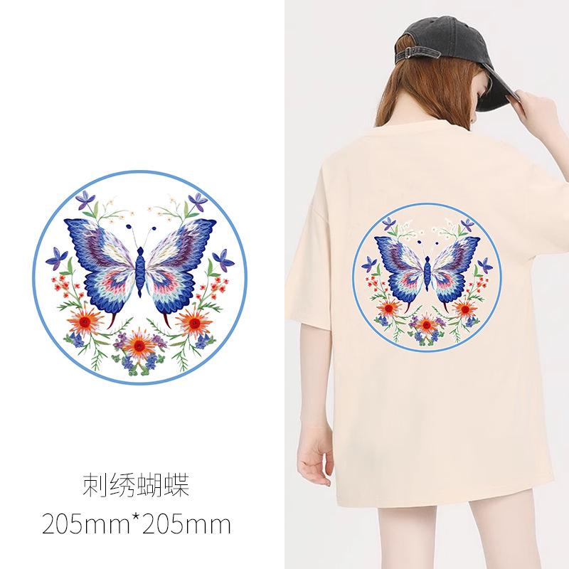 Chinese Style Heat Transfer Sticker T-Shirt Heat Transfer Decal Clothing Decorative Pattern Sticker Clothes Sticker Guochao