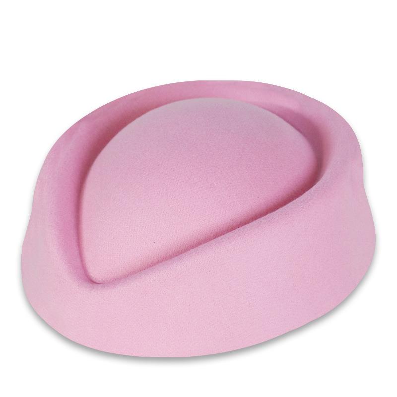 Boina Sombreros Auxiliar de Vuelo Azafata Sombrero de Aspecto Vintage Uniforme Azafata Sombrero Pillbox Sombrero de Gota