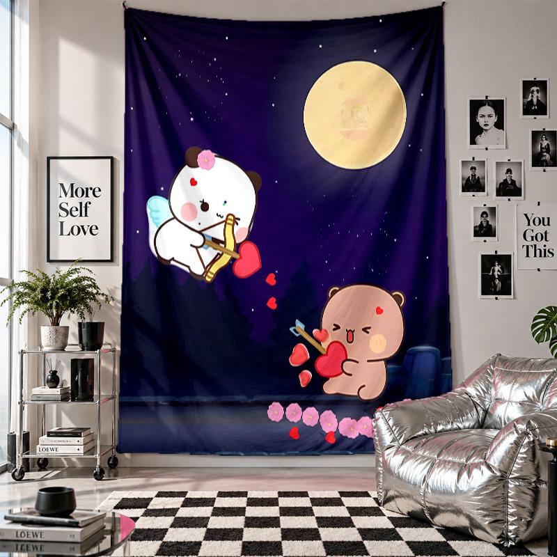 Wall TapestryBubu Brownie Art Hanging Cloth Decorative Background Cover for Room Decoration