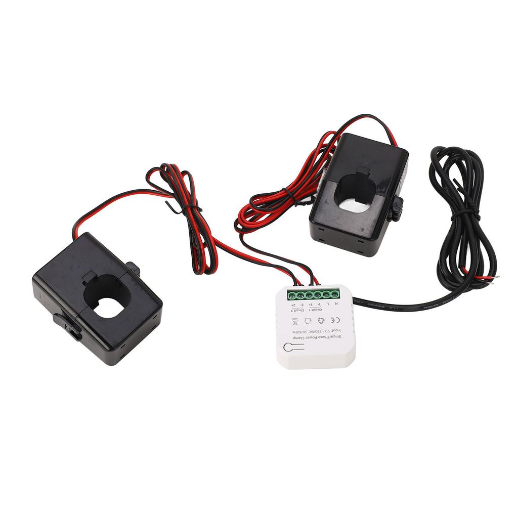 Smart Energy Meter APP Monitoring Power Electricity Monitor with 2x200A Current Transformer AC90‑250V