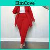 Plus Size Womens Blazer Long Sleeve Casual Suit With Polyester Fabric For Office Wear