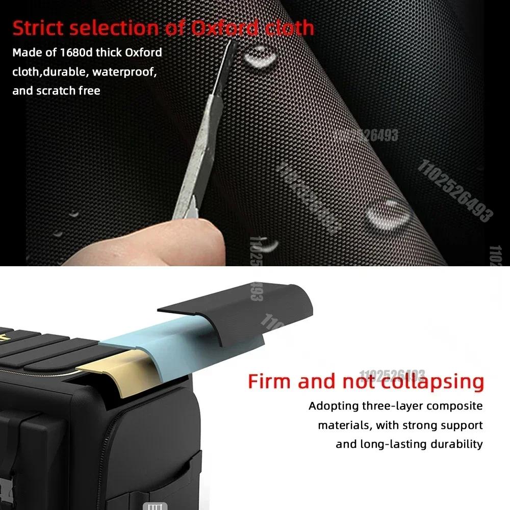 Trunk Storage Organizer With Lid Universal Car Trunk Organizer 70L Storage Box Oxford Cloth Folding Organizador