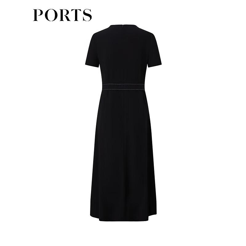 Ports Women's Geometric Colorblock Short-Sleeve Commuter Dress