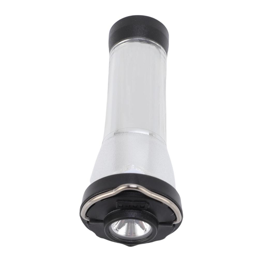 Camping Lantern Light Water Proof Miniature Lamp Flashlight for Outdoor Adventures Silver
