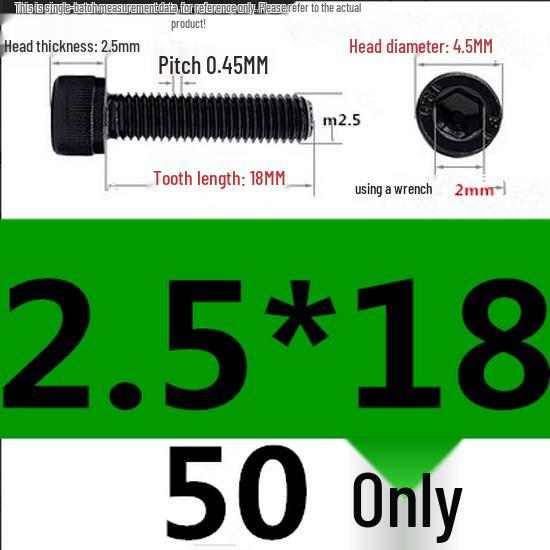 High-Strength Grade 12.9 Internal Hex Head Screws M1.4-M20