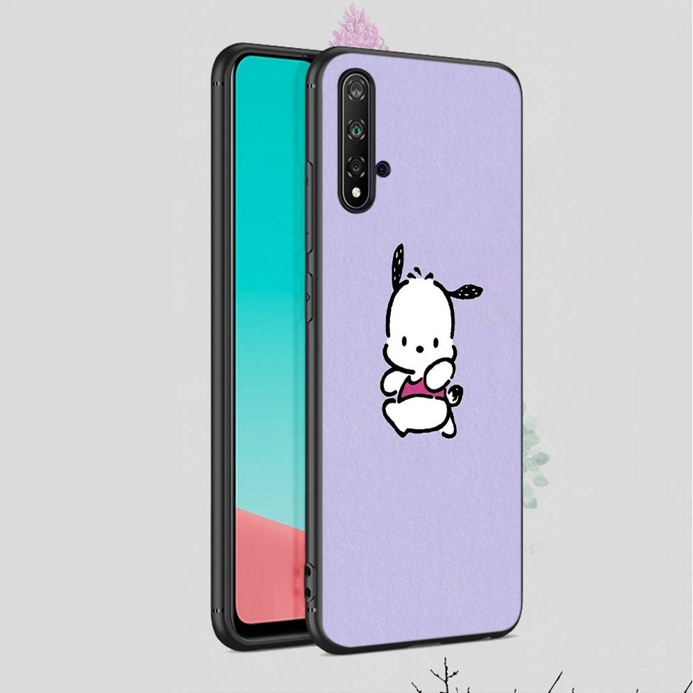 KT73 Pochacco Hülle für Xiaomi Poco X6 X4 M5 M6 F5 F6 C65 C55 C50 C51 C40 Redmi Note 7 8 14C A3X 13C 12C 11 10A 9C Pro Schwarz Sofe Hülle