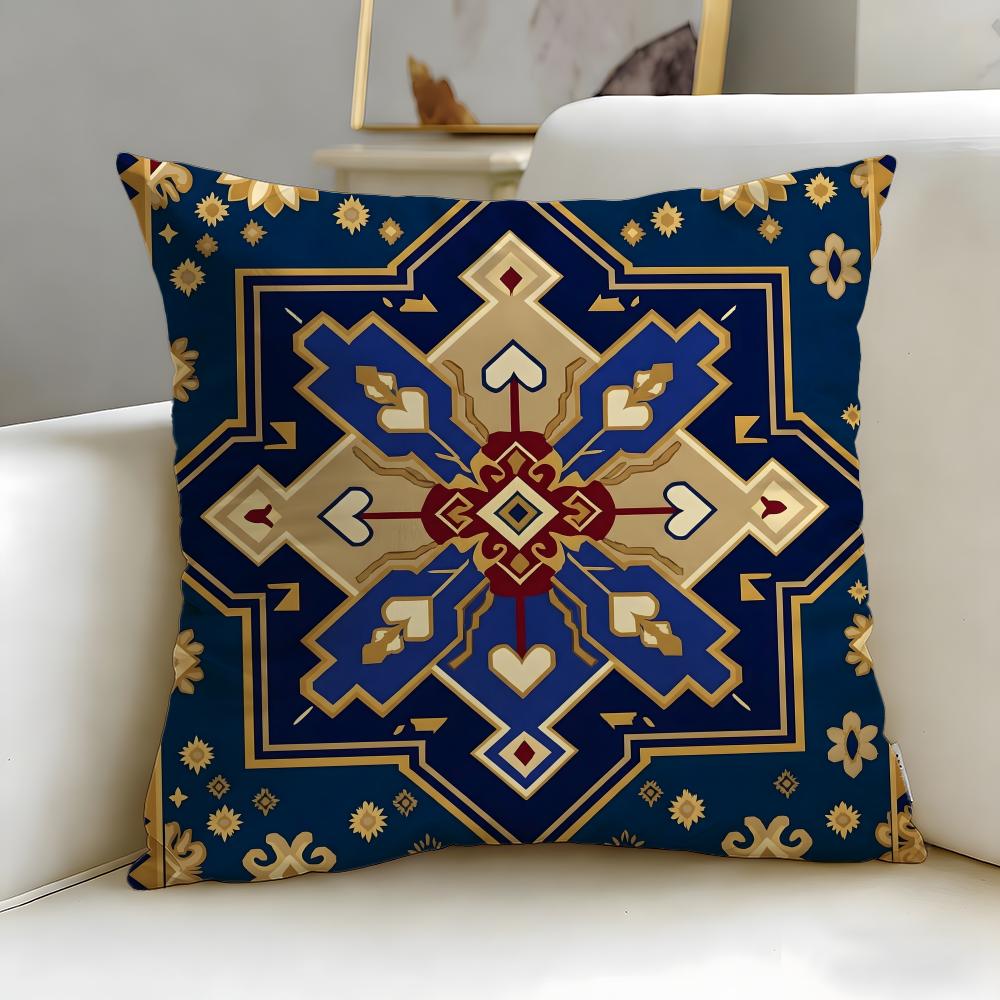 Pattern Creative Print Cushion Cover Soft & Easy-Wash Pillow Case – Versatile For Couch, Bed, Travel And Office