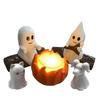1 Zestaw Dekoracja Ogniska z Duchem na Halloween Straszna Impreza Plenerowa Rekwizyty Nawiedzonego Domu Przerażająca Scena na Podwórku Dekoracja na Spotkanie Prezent