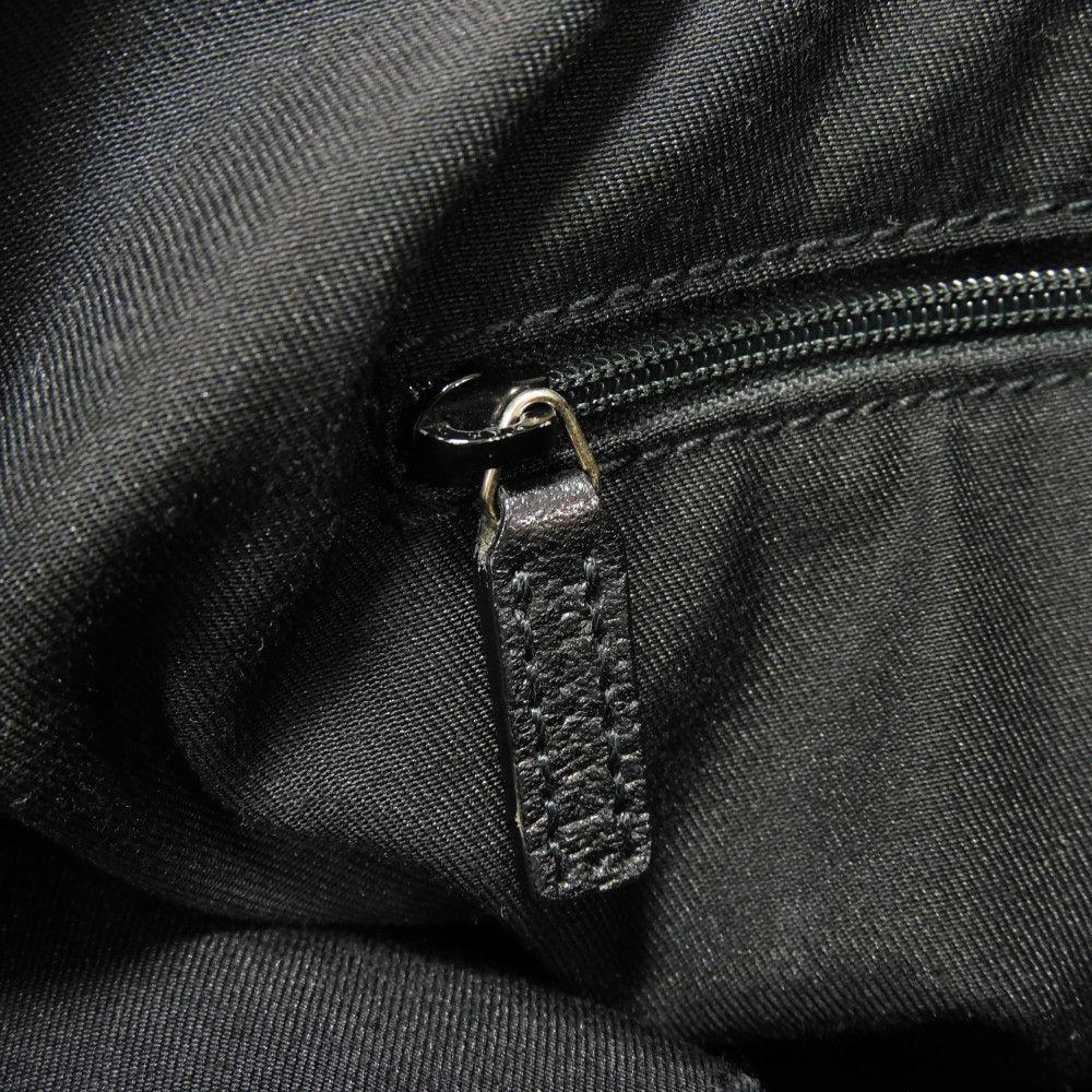 Used Abbey Tote 9539 130736 7924 Logo Double G Calfskin Shoulder Bag in GG Canvas Black Women's from Japan AUTHENTIC