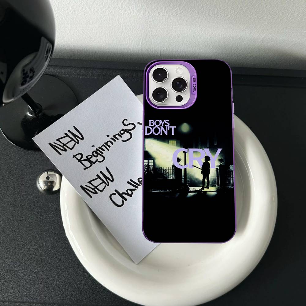 

Band THE C-CURE Phone Case For iPhone 17 16 15 14 11 12 13 Pro Max Pro Plus Colored Silver Cover iPhone 13