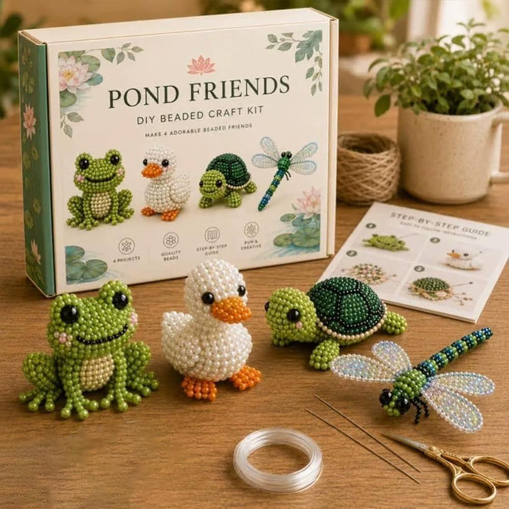 2026 Tiny 3D Beaded Animal DIY Kit, Cute Bird & Animal Pet Beading Craft Set, Handmade Bead Art Kit, Stress Relief Creative DIY Decoration Gifts