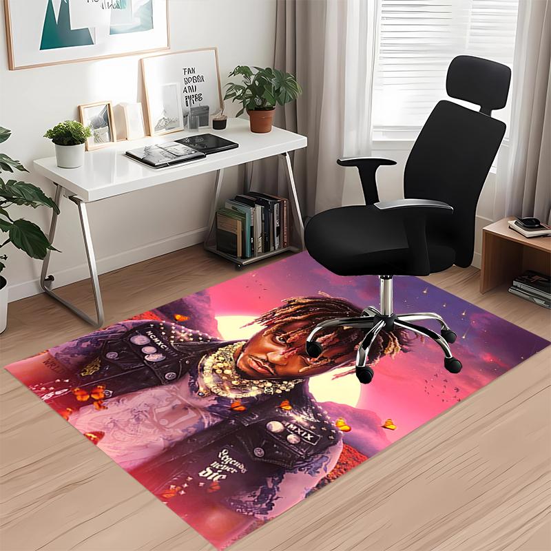 Juice WRLD Printed Carpet, for Office Chair Living Room Bedroom Kitchen Room Decor Gifts.