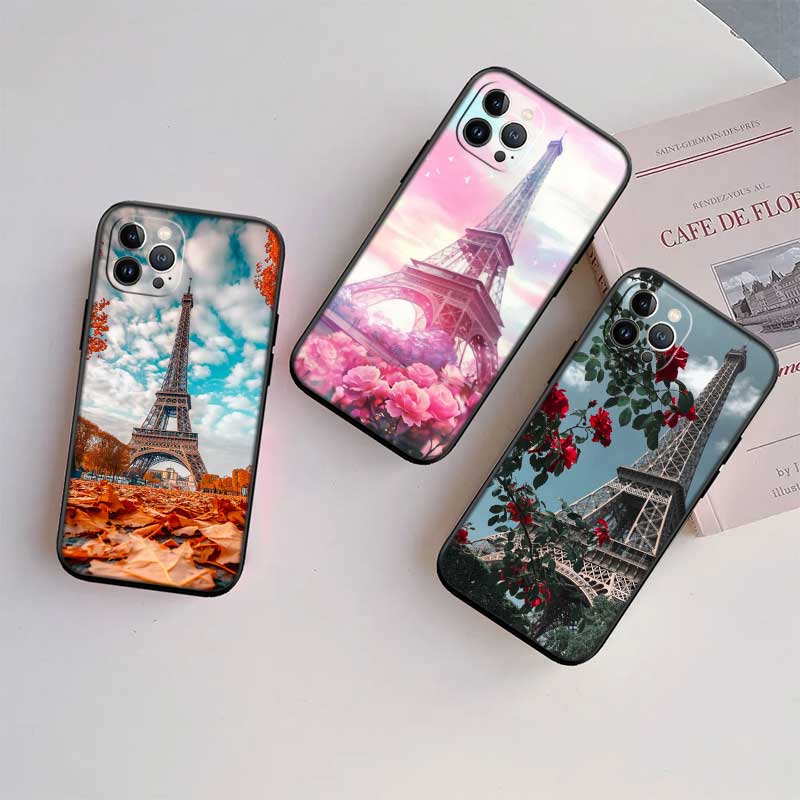 RE49 Paris Eiffel tower New High-End Shell Phone Case for iPhone SE X XS XR 16E 17 11 Pro Max 8 7 6 6s Plus Air