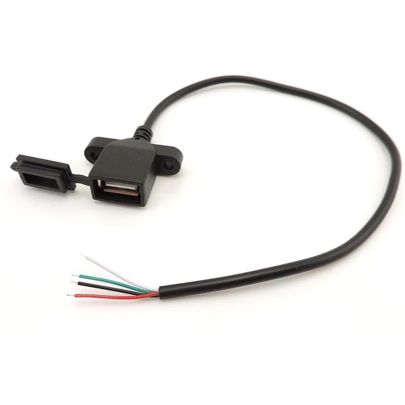 

2-контактный 4-контактный разъем USB «сделай сам», кабель питания, пыленепроницаемая крышка, разъем для сварки, гнездовой разъем, порт для зарядки данных, провод для зарядки 4pin 28awg