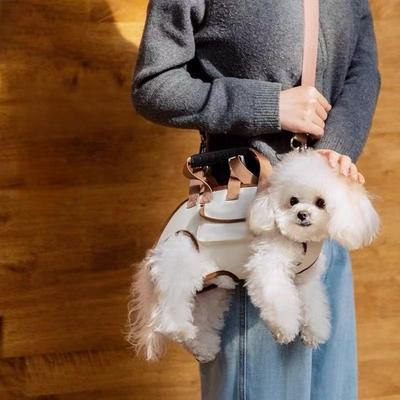Einzelschulter-Umhängetasche für kleine und mittlere Hunde, Multifunktionale Haustiertransporttasche zum Spazierengehen