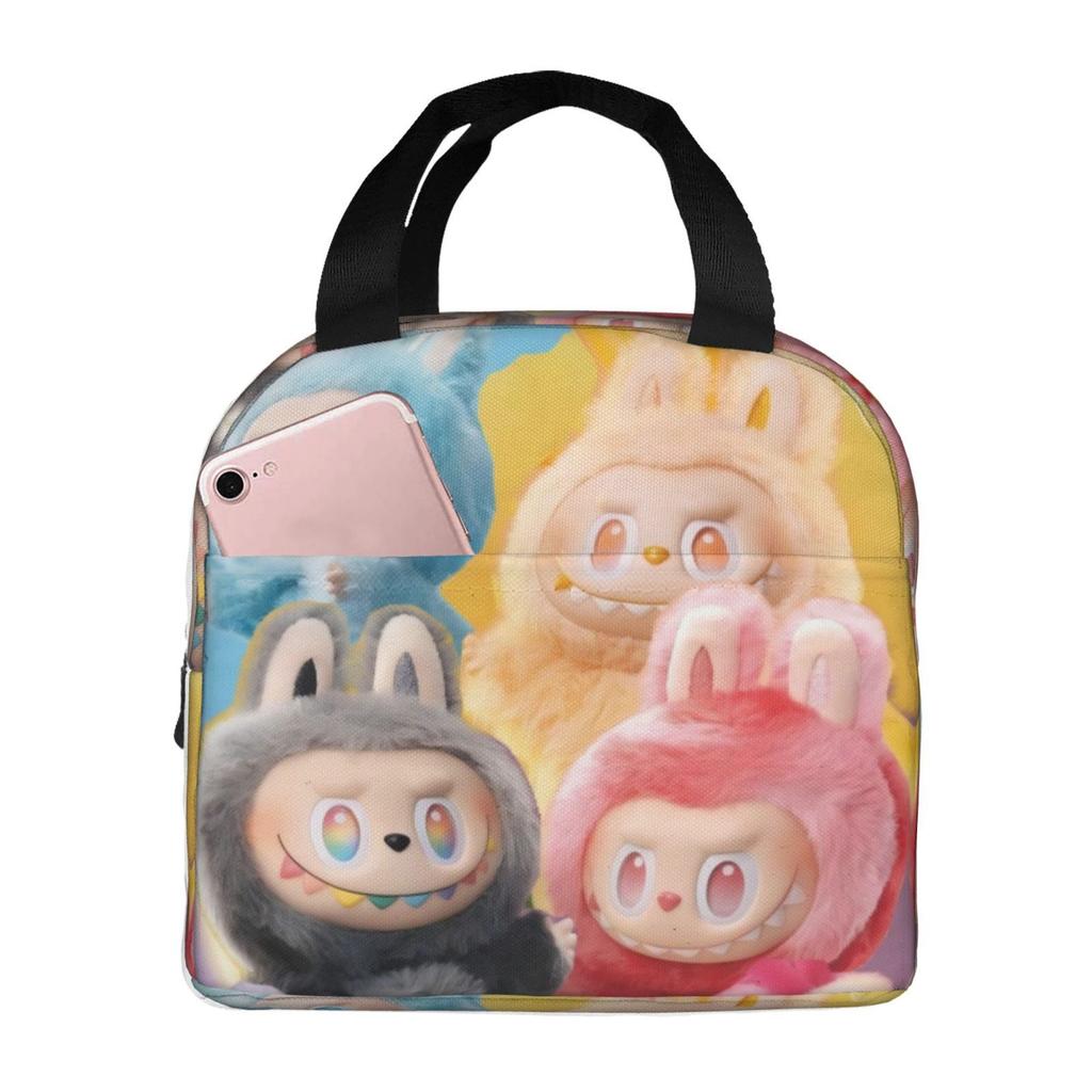 Picnic Bag For Primary And Secondary School Students Lunch Bag Cartoon Animation Printed Thermal Insulation Bag