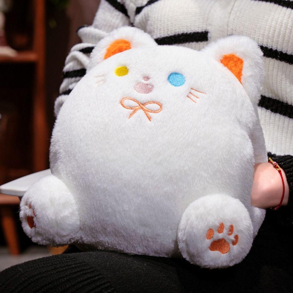 PP Cotton Calico Cat Plush Toys Smile Black Cat Plush Doll  Birthday Christmas