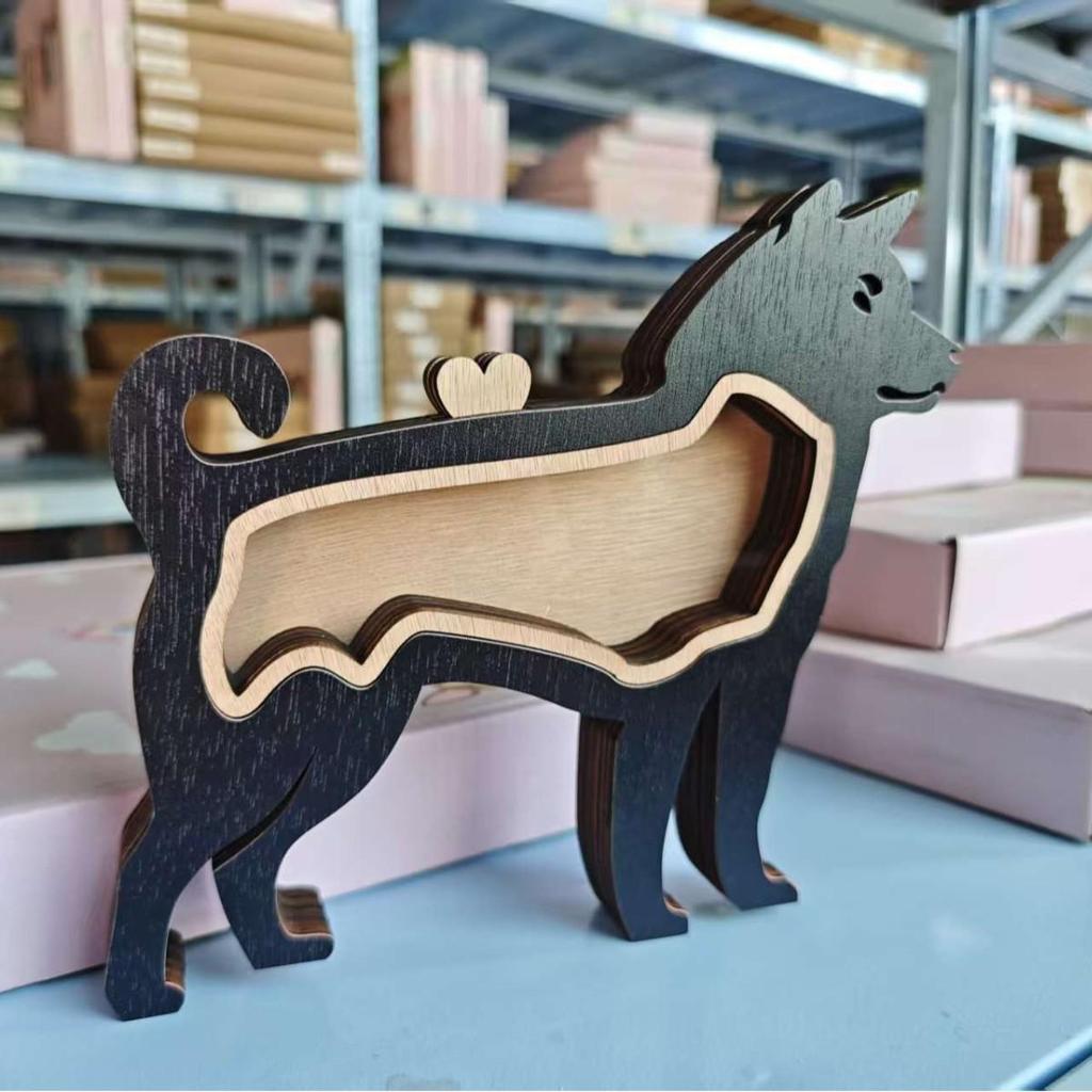 Solid Wood Handwritten Name Dog Hair Memorial Box My Pet's Fur Container Storage Box Pet Ashes Box Pet Memories Collecting Box