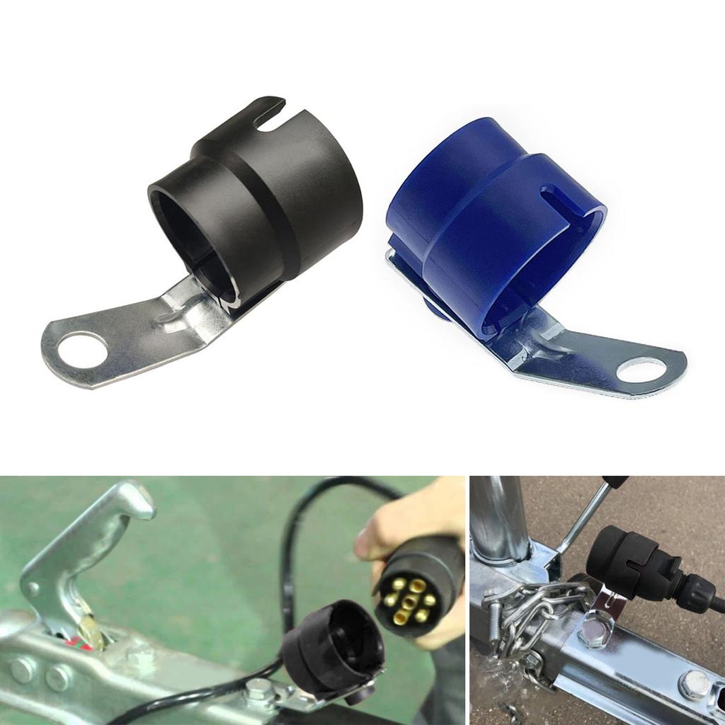 Trailer Plug Holder, Parking Cover, Hanger Plug Holder, Trailer Plug for 7 Pin and 13 Pin Plug Upgraded Plastic Cover