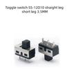 10Pcs 1P2T Vertical 2-Position 3-Pin Straight Pin Ss12E08Bg5 Toggle Switch High Curren Ss12D10G3 Handle Height 3Mm