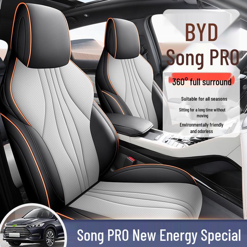 Song PRO Cartoon Leather Car Seat Cushion, Five-Seat Model, All-Season Use