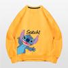 Stitch Crew Neck Sweater Men's and Women's Trendy Brand Autumn Animation Cute Couple Loose Shoulder Clothes