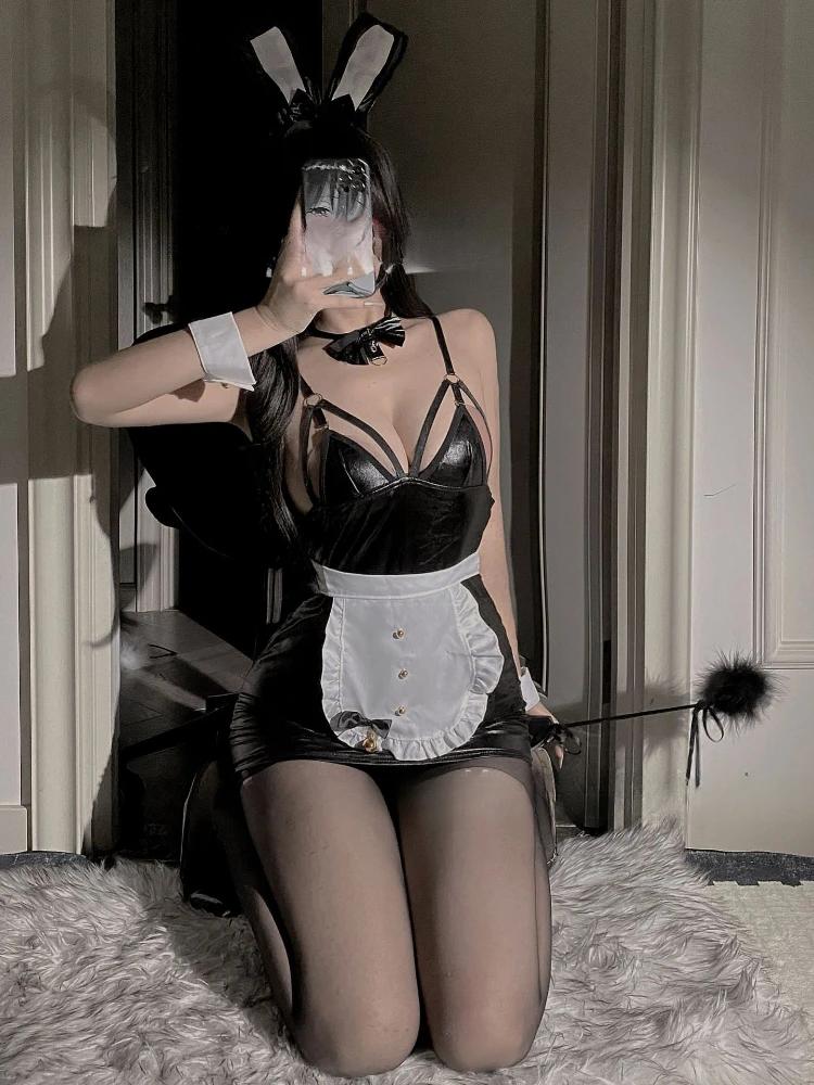 New Year Maid Lolita Dress Christmas Waitress Cosplay Party Costumes Birthday Apparel Sexy RolePlay Chemise Animation Stage Wear